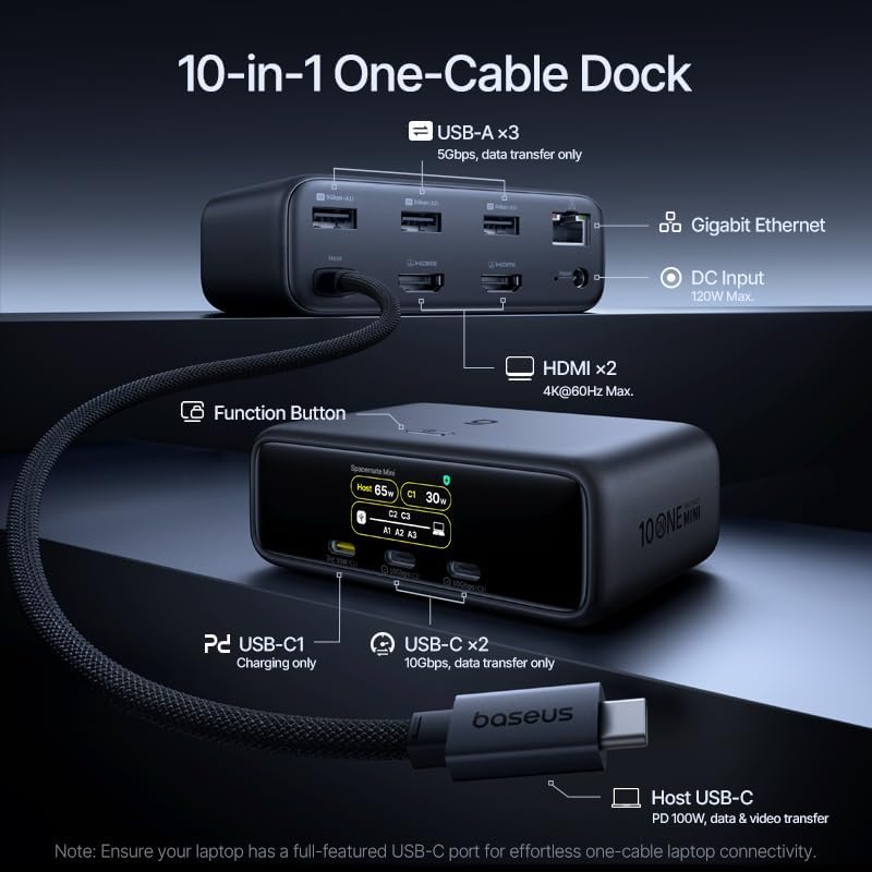 Baseus Spacemate RD1 Mini Dock 10-in-1