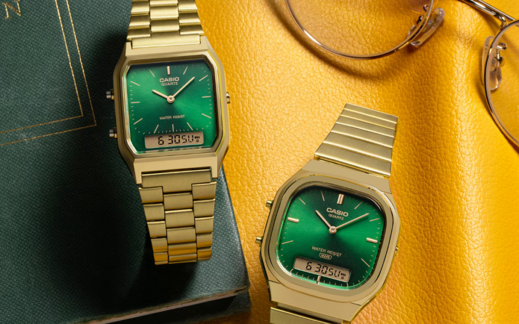 Casio AQ-240EG-3A and AQ-230GA-3AMQY watches