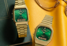 Casio launches two affordable Vintage watches with green sunray dials and gold-tone bracelets Casio AQ-240EG-3A and AQ-230GA-3AMQY watches