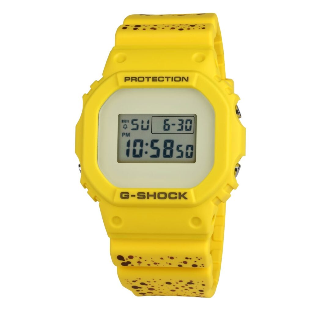 Casio G-Shock DW5600 banana-themed watch