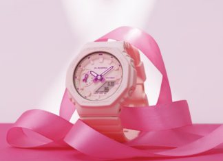 Casio launches pastel pink G-Shock watch in the US with a special pink ribbon detail Casio G-Shock GMAS2100PR-4A