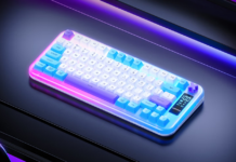 Lenovo launches new affordable keyboard with built-in display, RGB lighting & tri-mode connectivity Lenovo Aurora GK1077 Lite