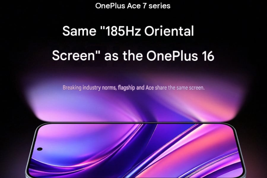 OnePlus Ace 7 series display
