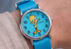 Timex launches new Looney Tunes watch with Tweety Bird hands and a bright blue dial Timex Tweety Bird Weekender watch