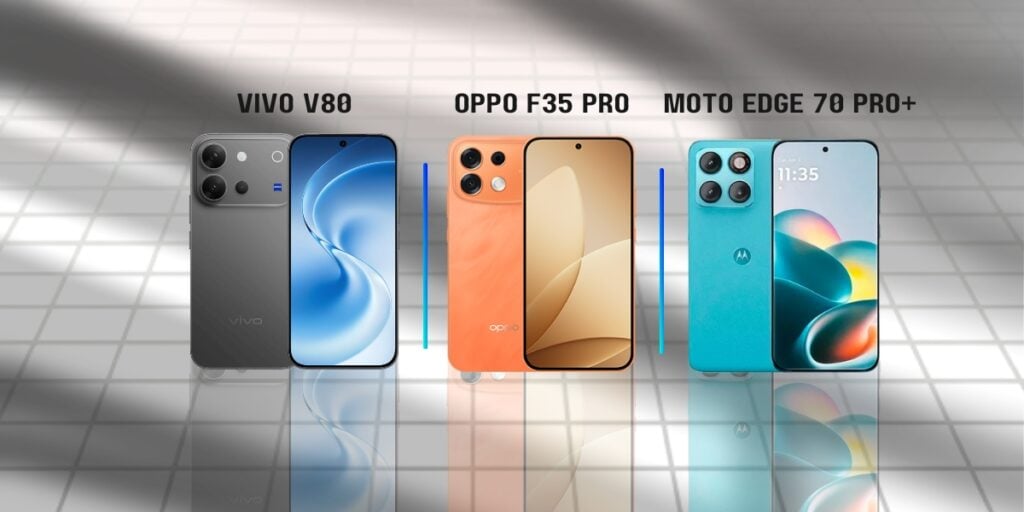 Vivo V80 vs Oppo F35 Pro vs Motorola Edge 70 Pro Plus