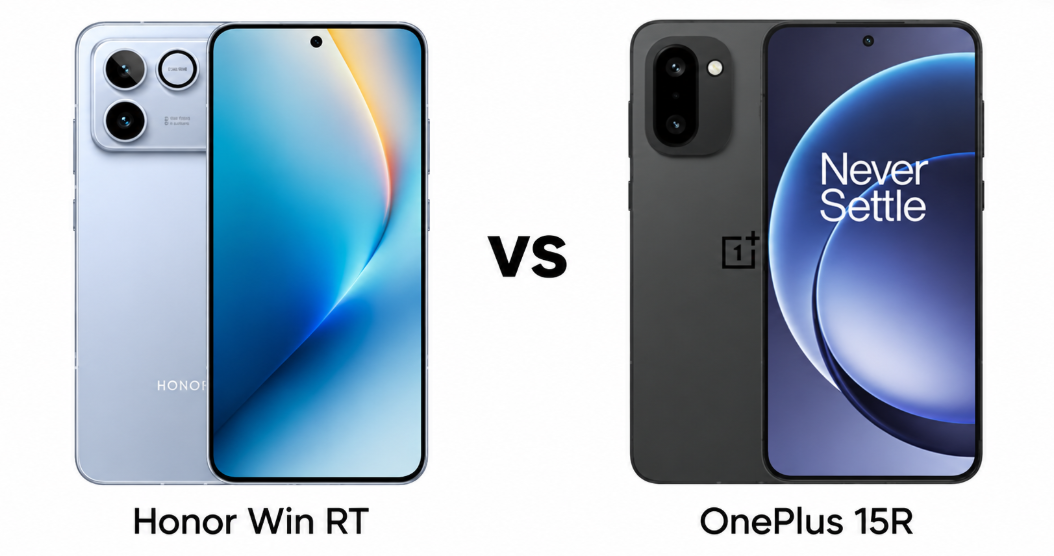 Honor Win RT vs OnePlus 15R: The Battery Battle OnePlus Could Lose