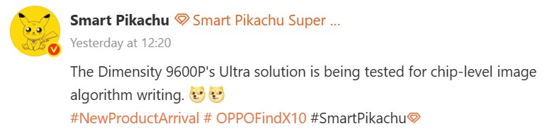 Find X10 Ultra being tested with Dimensity chip